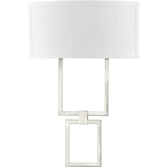 LED Shaded Sconce Collection Brushed Nickel One-Light Square Wall Sconce (149|P710054-009-30)