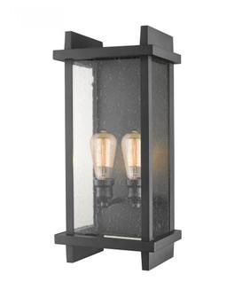 2 Light Outdoor Wall Light (276|565B-BK)