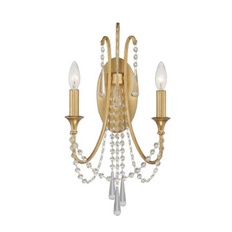 Arcadia 11.25'' Antique Gold Sconce (205|ARC-1902-GA-CL-MWP)
