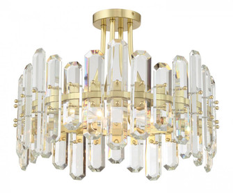 Bolton 20.75'' Aged Brass Semi Flush Mount (205|BOL-8884-AG)