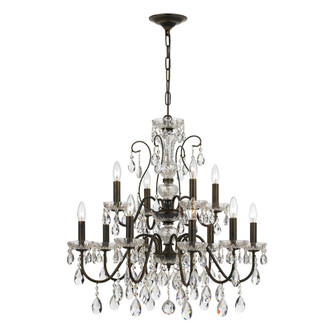 Butler 29'' Swarovski Strass Crystal English Bronze Chandelier (205|3029-EB-CL-S)