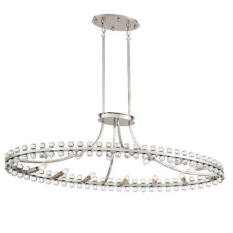 Clover 12 Light Brushed Nickel Chandelier (205|CLO-8897-BN)