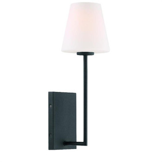 Lena 1 Light Black Forged Sconce (205|LEN-250-OP-BF)