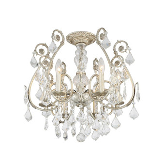 Regis 20'' Hand Cut Crystal Olde Silver Semi Flush Mount (205|5115-OS-CL-MWP_CEILING)