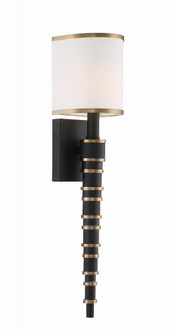 Sloane 5'' Vibrant Gold + Black Forged Sconce (205|SLO-A3601-VG-BF)
