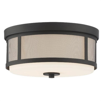 Trevor 2 Light Black Forged Flush Mount (205|TRV-A3802-BF)