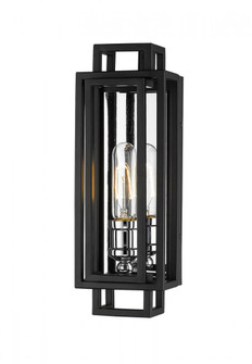 1 Light Wall Sconce (276|454-1S-BK-CH)
