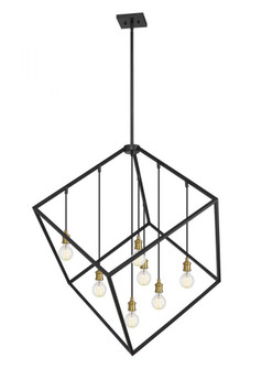 7 Light Chandelier (276|478P44-BRZ-OBR)