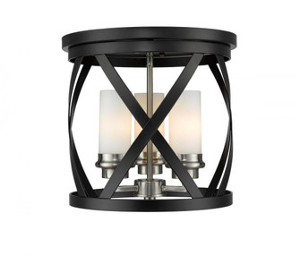 3 Light Flush Mount (276|481F13-MB-BN)