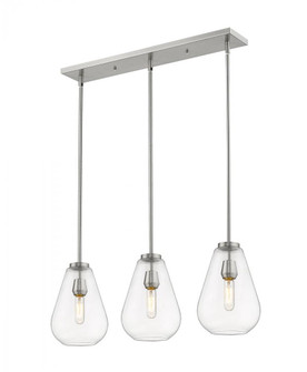 3 Light Linear Chandelier (276|488P8-3L-BN)