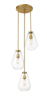 3 Light Chandelier (276|488P8-3R-OBR)