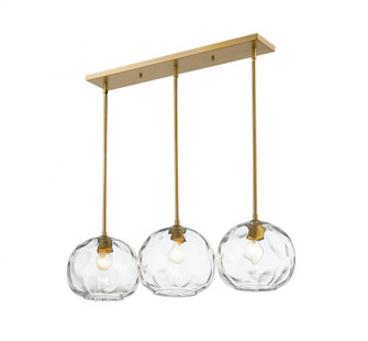 3 Light Linear Chandelier (276|490P10-3L-OBR)