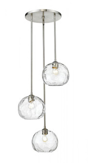 3 Light Chandelier (276|490P10-3R-BN)