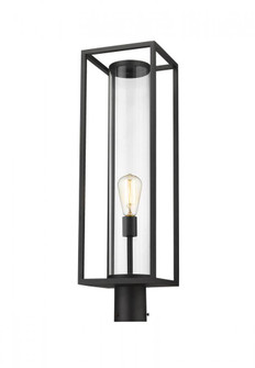 1 Light Outdoor Post Mount Fixture (276|584PHBR-BK)