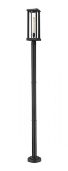 1 Light Outdoor Post Mounted Fixture (276|586PHBR-567P-BK)