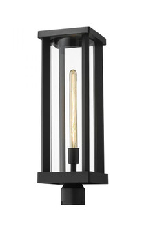 1 Light Outdoor Post Mount Fixture (276|586PHBR-BK)