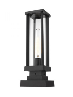 1 Light Outdoor Pier Mounted Fixture (276|586PHMS-SQPM-BK)