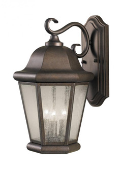 Martinsville traditional 3-light LED outdoor exterior large wall lantern sconce in corinthian bronze (38|OL5902EN/CB)