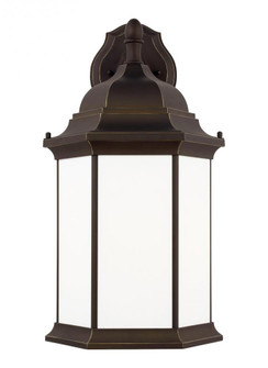 Sevier traditional 1-light outdoor exterior extra large downlight outdoor wall lantern sconce in ant (38|8738751-71)