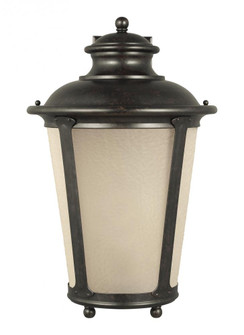 Cape May traditional 1-light LED outdoor exterior extra large wall lantern sconce in burled iron gre (38|88244EN3-780)