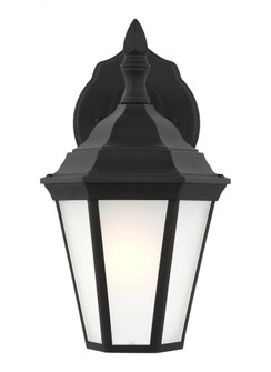 Bakersville traditional 1-light outdoor exterior small wall lantern sconce in black finish with sati (38|89937-12)
