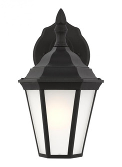 Bakersville traditional 1-light LED outdoor exterior small wall lantern sconce in black finish with (38|89937EN3-12)