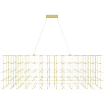Argyle 72''W Linear LED Chandelier in Gold (4450|HF8170-GLD)