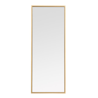 Metal Frame Rectangle Mirror 14 Inch in Brass (758|MR41436BR)