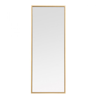 Metal frame rectangle mirror 14 inch in Brass (758|MR41436BR)
