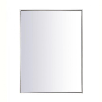 Metal frame rectangle mirror 27 inch in silver (758|MR42736S)