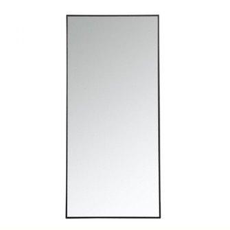 Metal frame rectangle mirror 30 inch in Black (758|MR43060BK)