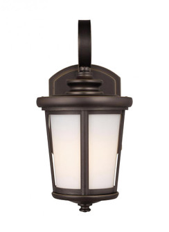 Eddington modern 1-light outdoor exterior small wall lantern sconce in antique bronze finish with ca (38|8519301-71)