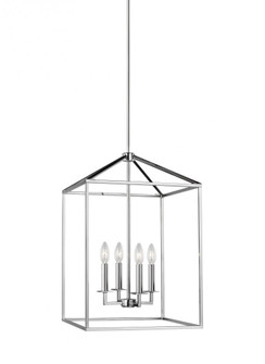 Perryton transitional 4-light indoor dimmable medium ceiling pendant hanging chandelier light in chr (38|5115004-05)