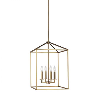 Perryton transitional 4-light indoor dimmable medium ceiling pendant hanging chandelier light in sat (38|5115004-848)