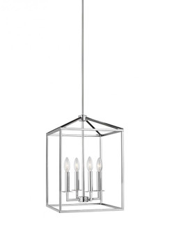 Perryton transitional 4-light indoor dimmable small ceiling pendant hanging chandelier light in chro (38|5215004-05)