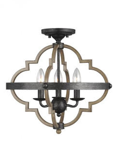 Three Light Semi-Flush Mount (38|7724903-846)