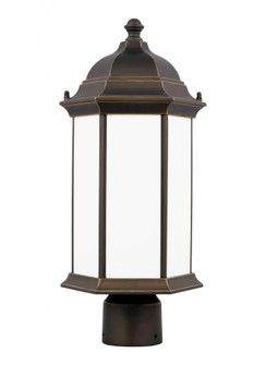 Sevier traditional 1-light outdoor exterior medium post lantern in antique bronze finish with satin (38|8238651-71)