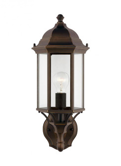 Sevier traditional 1-light outdoor exterior medium uplight outdoor wall lantern sconce in antique br (38|8838701-71)