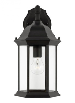 Sevier traditional 1-light outdoor exterior medium downlight outdoor wall lantern sconce in black fi (38|8938701-12)