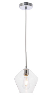 Gene 1 Light Chrome and Clear Glass Pendant (758|LD2256C)