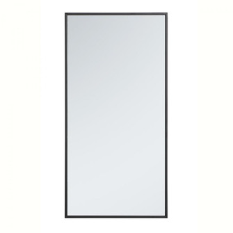 Metal frame rectangle mirror 18 inch in Black (758|MR41836BK)