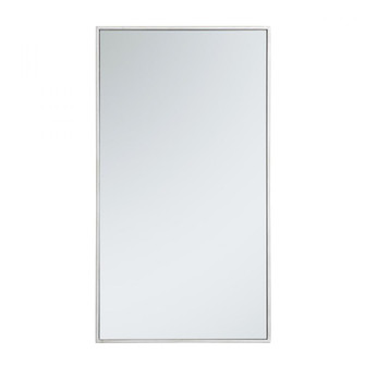 Metal frame rectangle mirror 20 inch in silver (758|MR42036S)