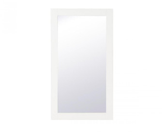 Aqua rectangle vanity mirror 18 inch in White (758|VM21832WH)