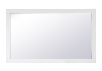 Aqua rectangle vanity mirror 60 inch in White (758|VM26036WH)