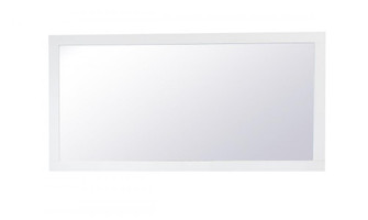 Aqua rectangle vanity mirror 72 inch in White (758|VM27236WH)