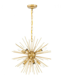 Timber 8 light Brass pendant (758|LD5036D20BR)