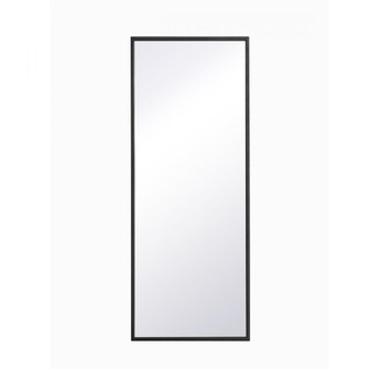 Metal frame rectangle mirror 14 inch in Black (758|MR41436BK)