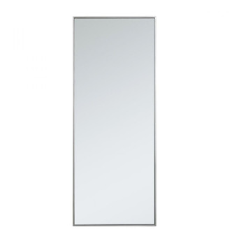 Metal frame rectangle mirror 24 inch in silver (758|MR42460S)