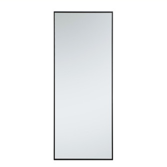 Metal Frame Rectangle Mirror 24 Inch in Black (758|MR42460BK)