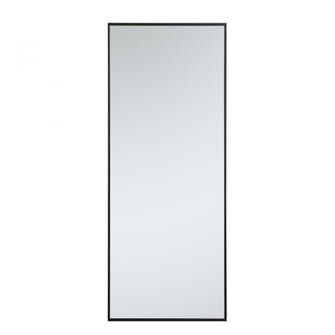 Metal frame rectangle mirror 24 inch in Black (758|MR42460BK)